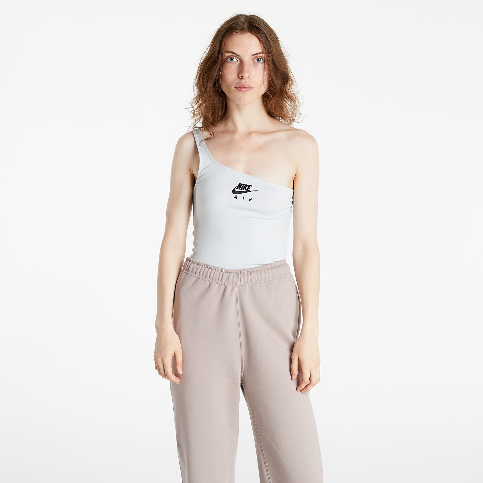 Topy Nike Air Women's Asymmetrical Tank Pure Platinum/ White/ Black