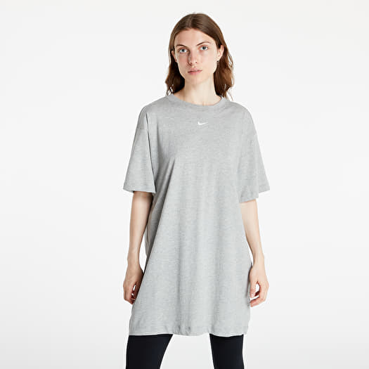 Dress Nike W NSW Essentials SS Dress Grey Heather White Footshop