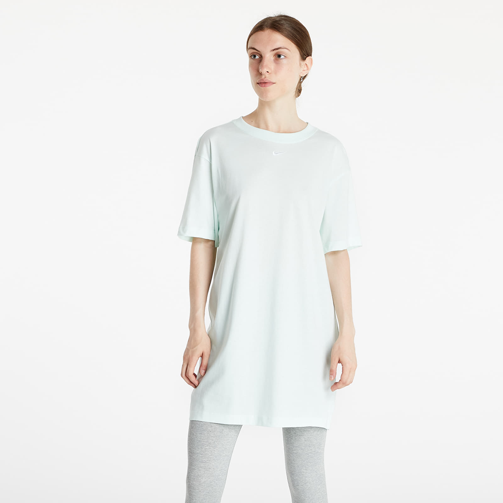 Šaty Nike W NSW Essentials SS Dress Mint Barely Green/ White