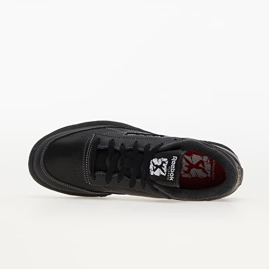 Scarpe uomo Reebok Club C 85 Core Black Pure Grey Vector Red Footshop