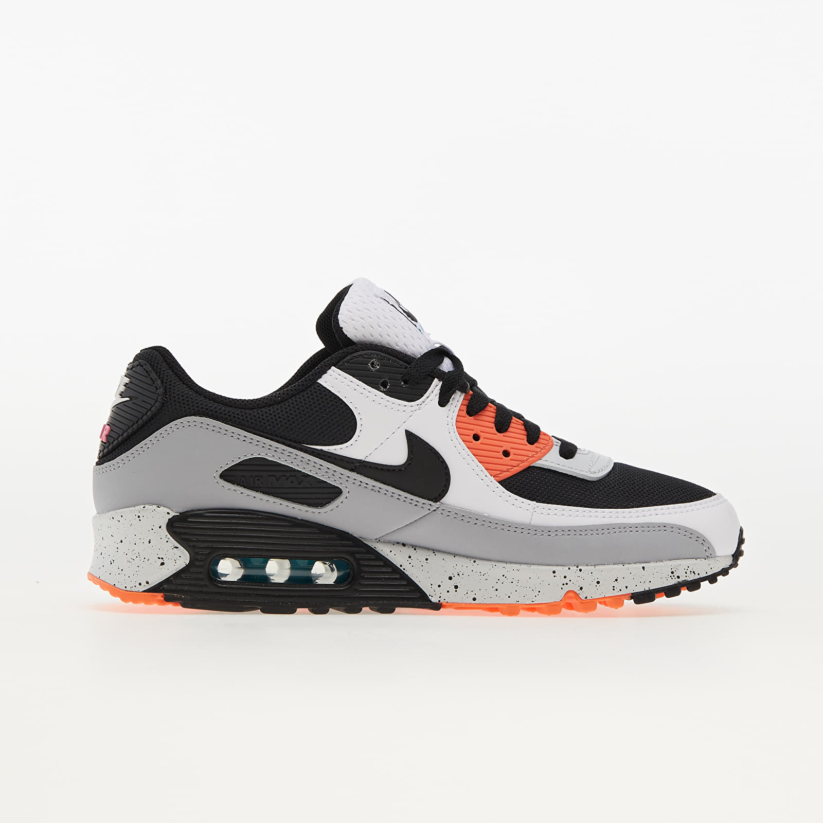 Férfi cipők Nike Air Max 90 White/ Black-Turf Orange-Aquamarine