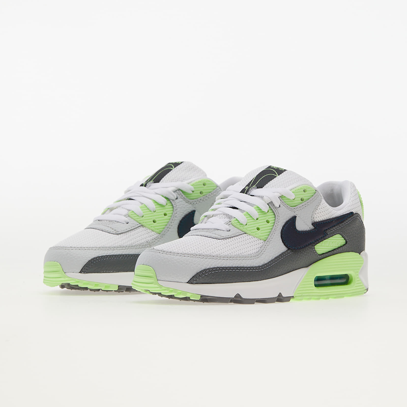 Zapatillas Hombre Nike Air Max 90 White/ Aquamarine-Lime Glow-Off Noir
