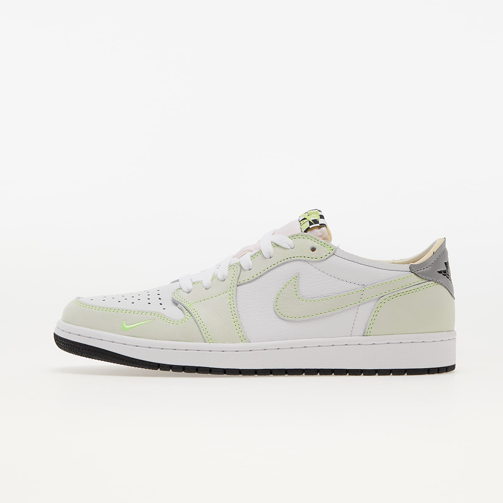 Încălțăminte și sneakerși pentru bărbați Air Jordan 1 Low OG White/ Black-Ghost Green