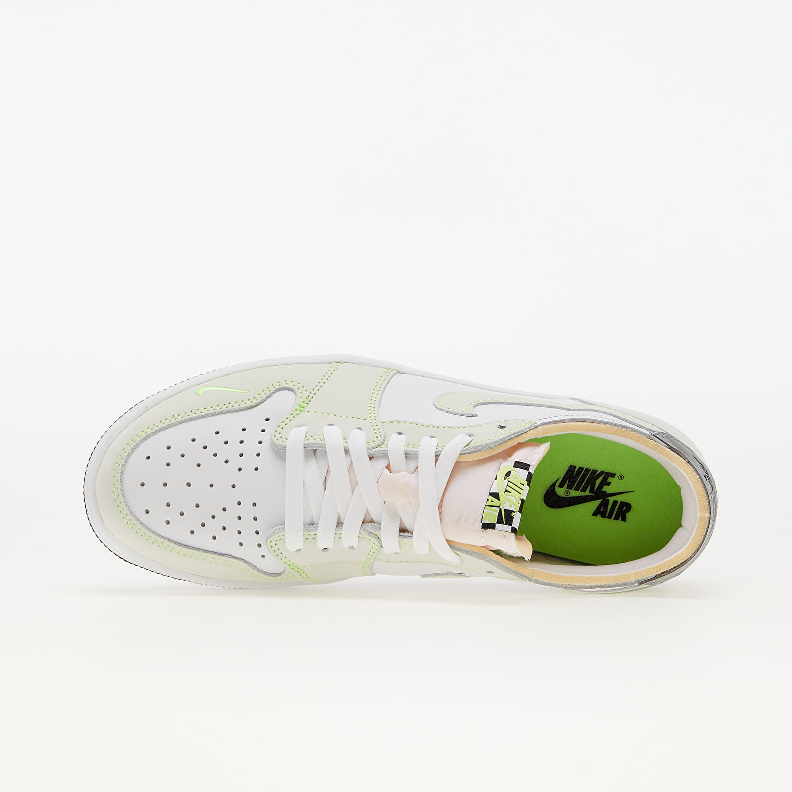 Încălțăminte și sneakerși pentru bărbați Air Jordan 1 Low OG White/ Black-Ghost Green
