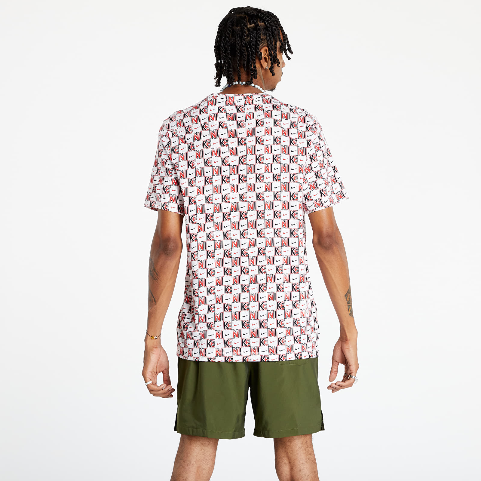 Magliette Nike Sportswear Men's T-Shirt White/ Chile Red