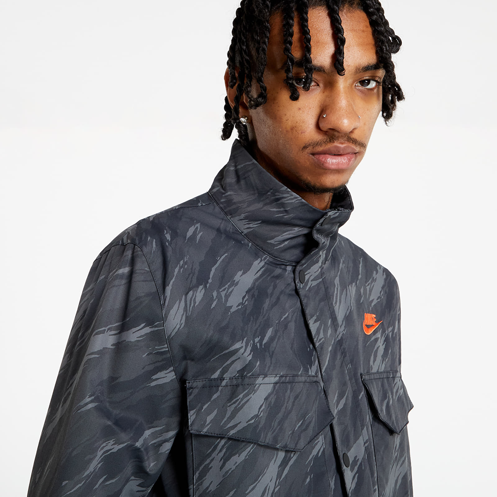Vestes Nike Sportswear Essentials Men's Woven M65 Jacket Black/ Orange