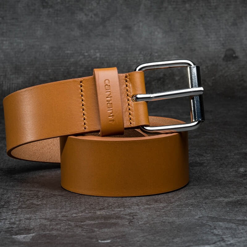 Carhartt WIP Script Belt Buckskin/Silver