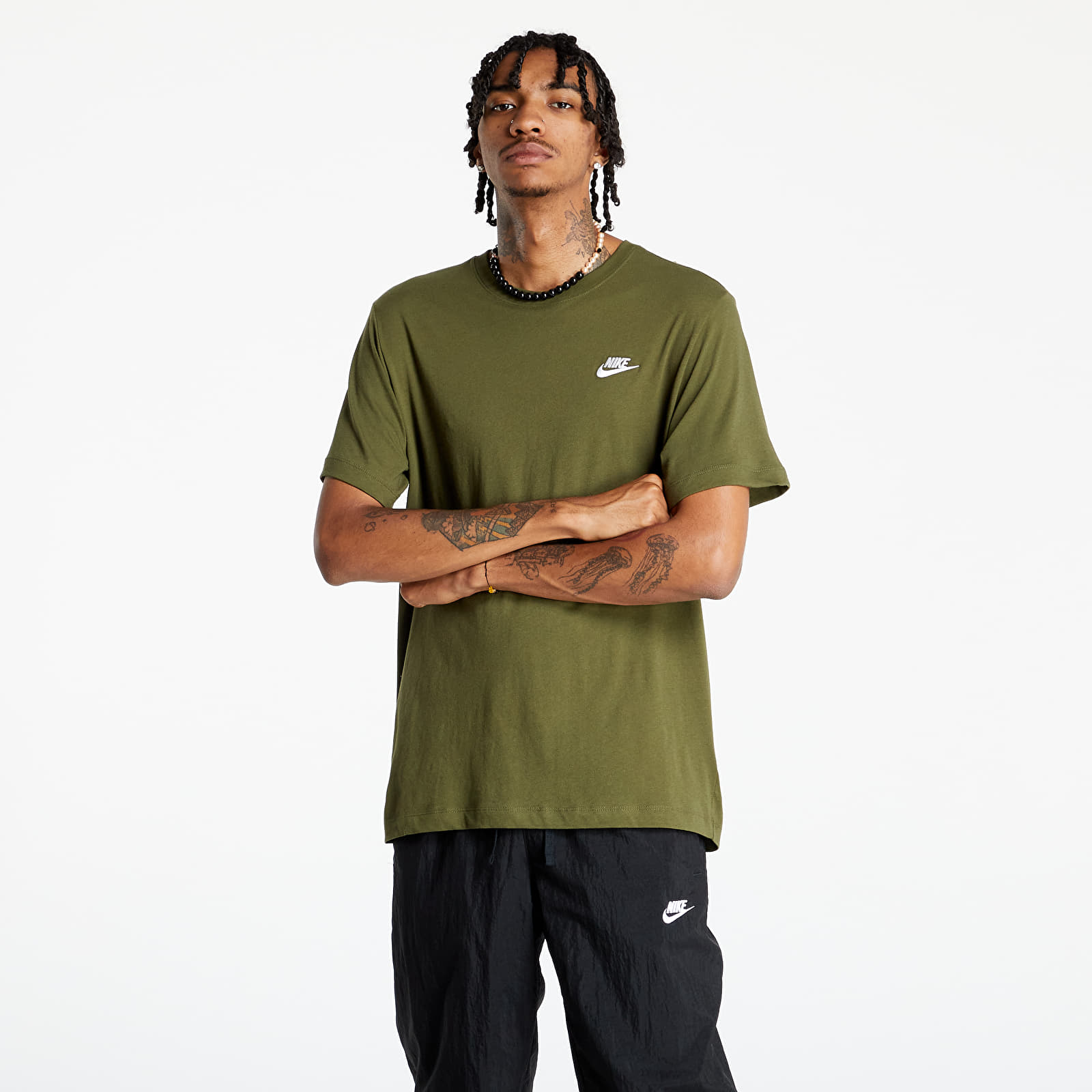 T-Shirts Nike Sportswear Club Men's T-Shirt Rough Green/ White
