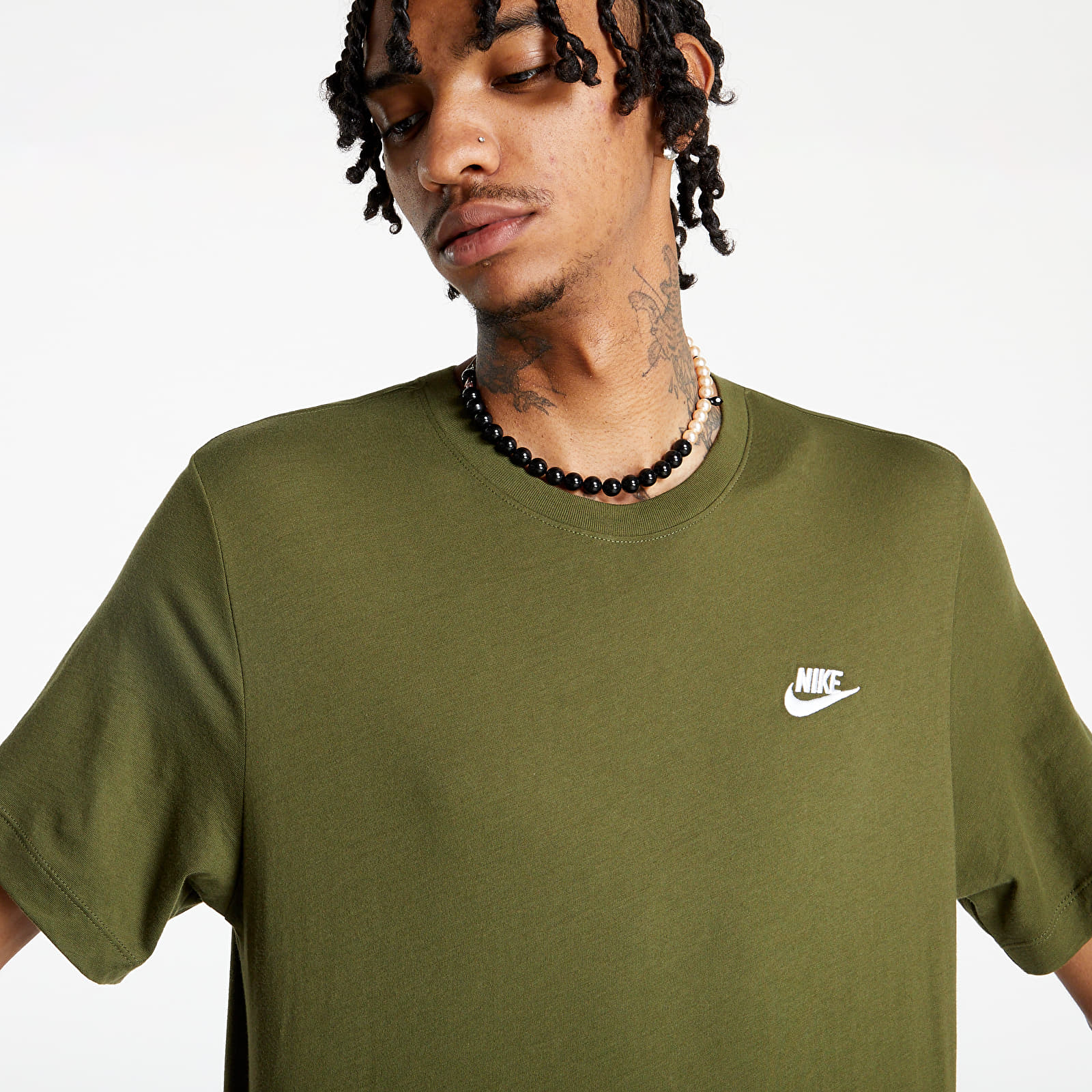 T-Shirts Nike Sportswear Club Men's T-Shirt Rough Green/ White