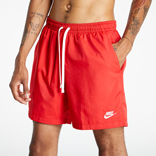 Nike men's best sale woven shorts red