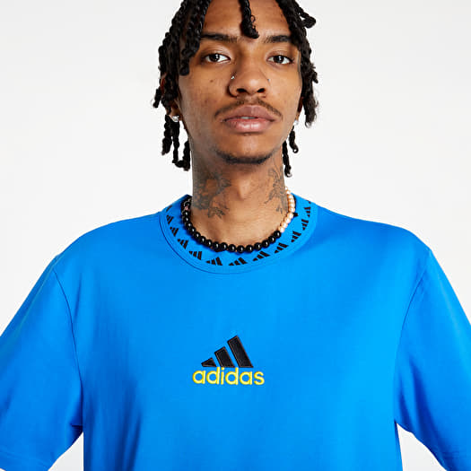 T shirts adidas Manchester United Icon Tee Glow Blue Footshop