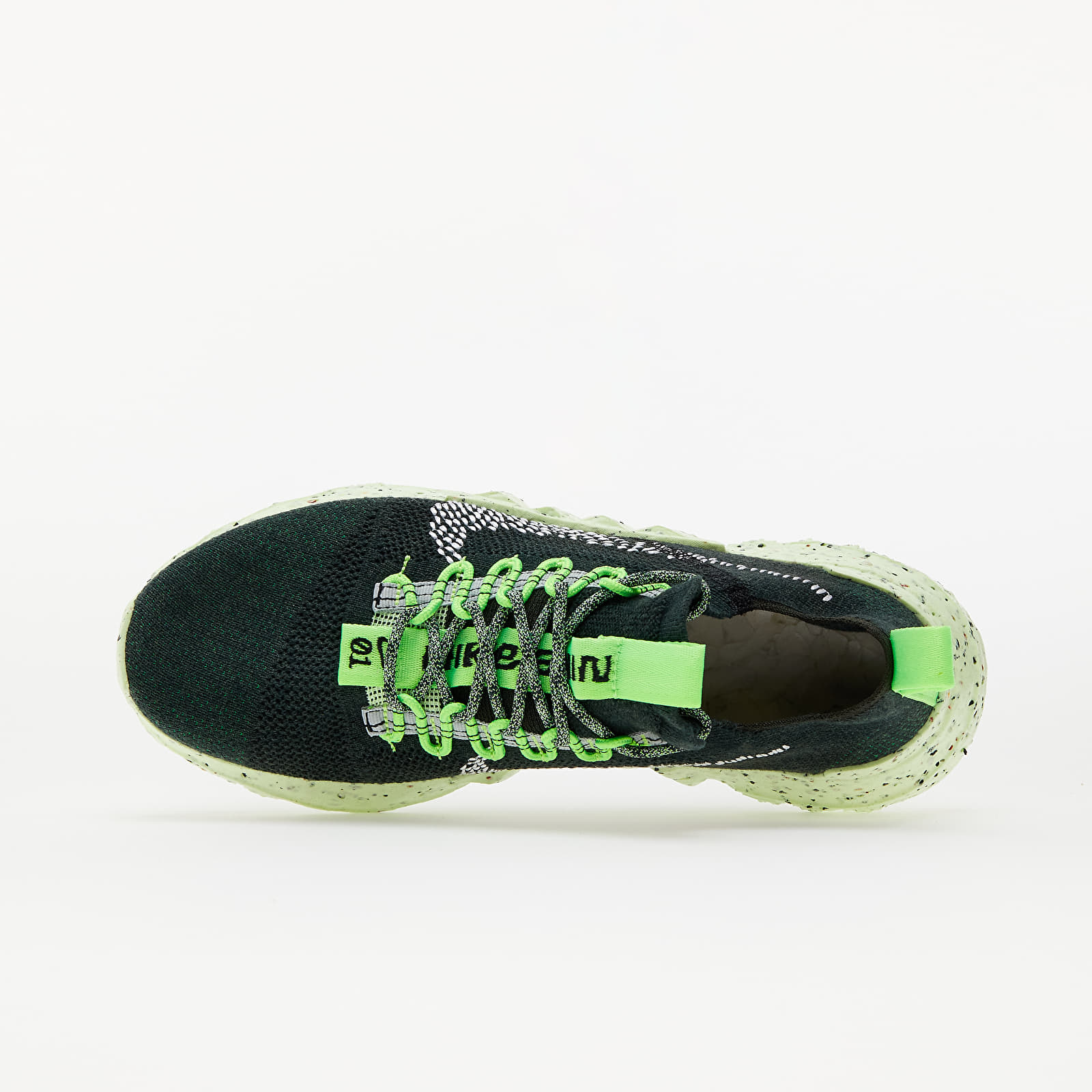 nike space hippie electric green