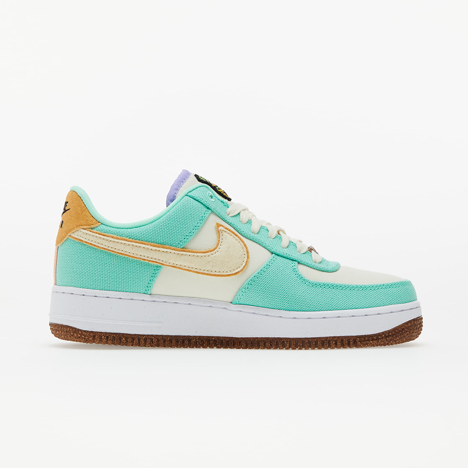 Women's shoes Nike Wmns Air Force 1 '07 LX Green Glow/ Coconut Milk-Metallic Gold