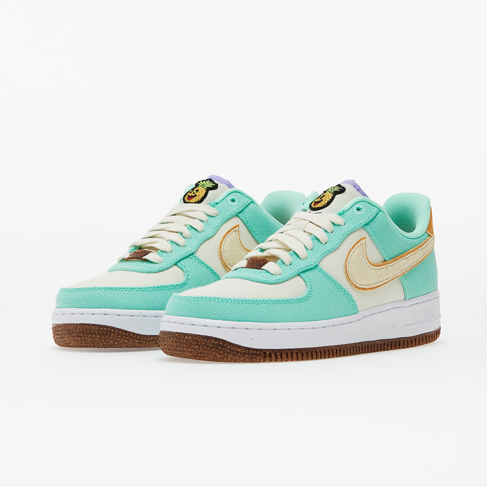 Women s shoes Nike Wmns Air Force 1 07 LX Green Glow Coconut Milk Metallic Gold Footshop