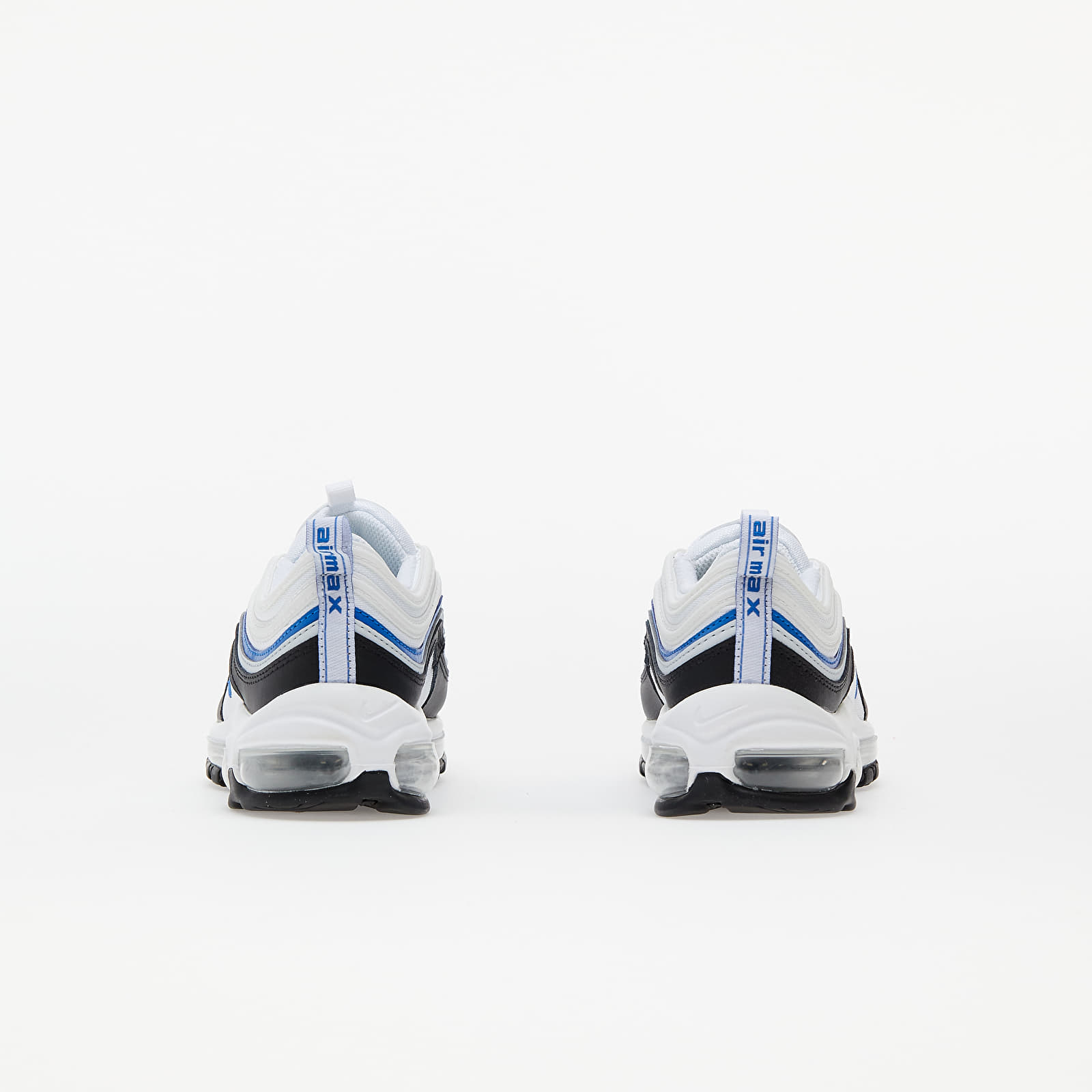 Adidași și încălțăminte pentru copii Nike Air Max 97 (GS) White/ Signal Blue-Black-Pure Platinum