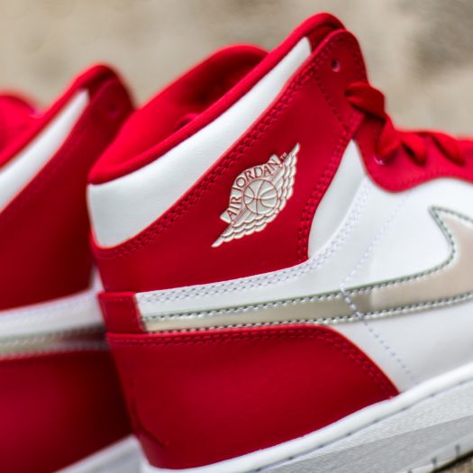 Jordan 1 gym red metallic silver white sales