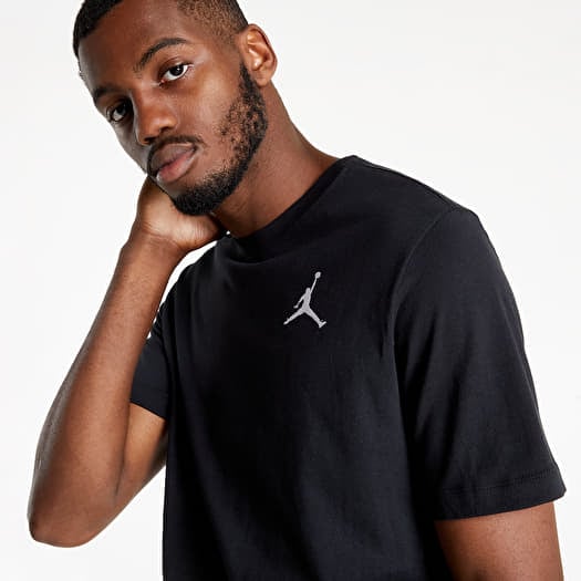 T-shirt Jordan M J Jumpman Emb Ss Crew Black/White