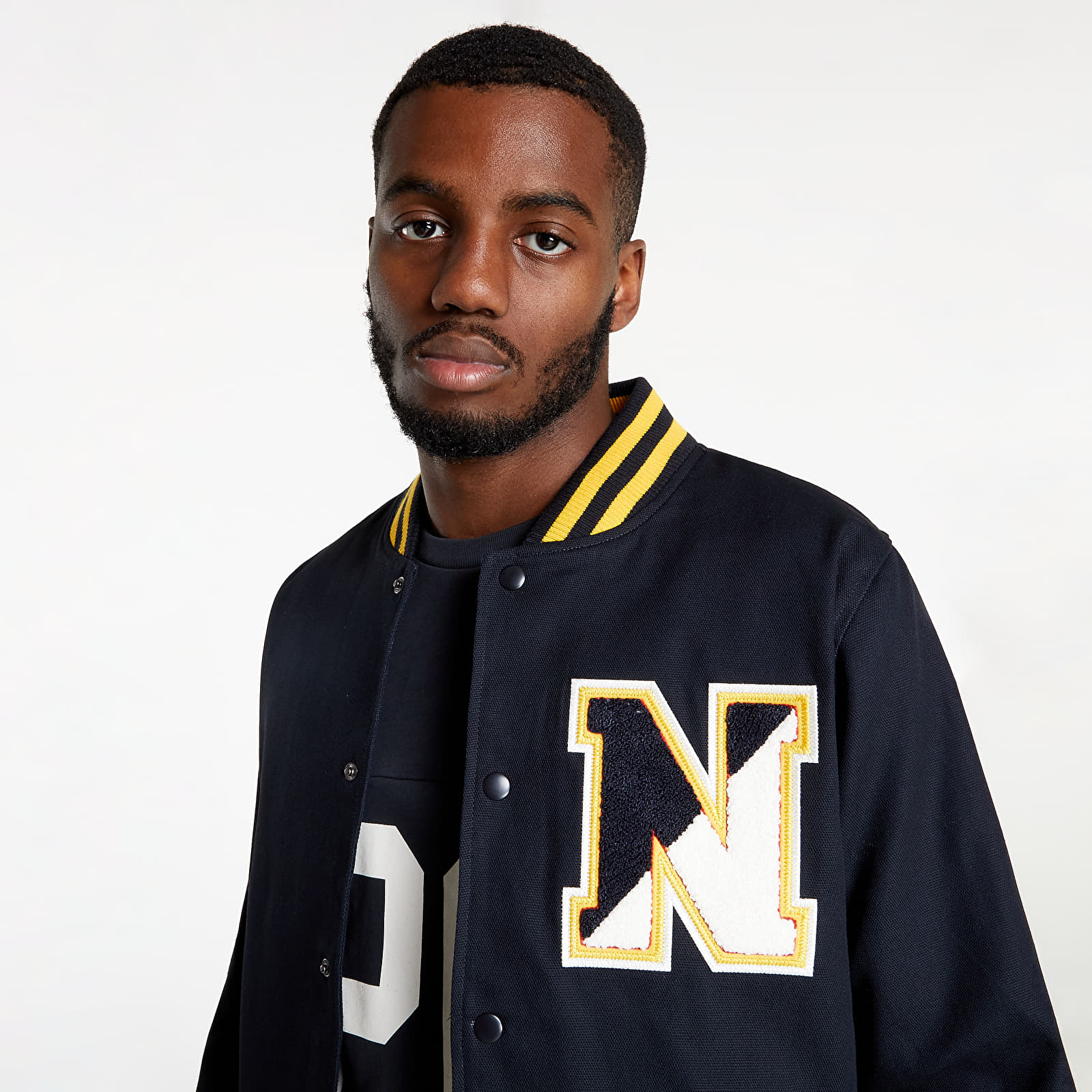 Jackets New Era Heritage Varsity Jacket Navy Footshop