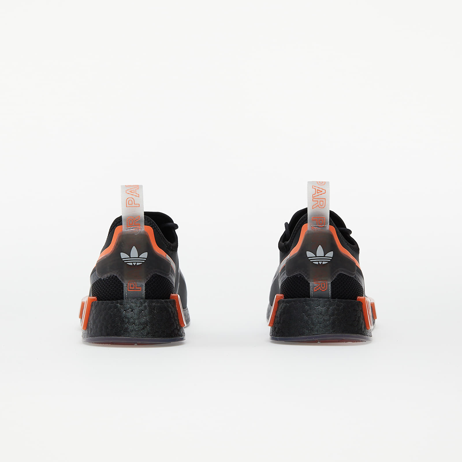 Mens adidas nmd r1 athletic shoe  core black hotsell  solar orange