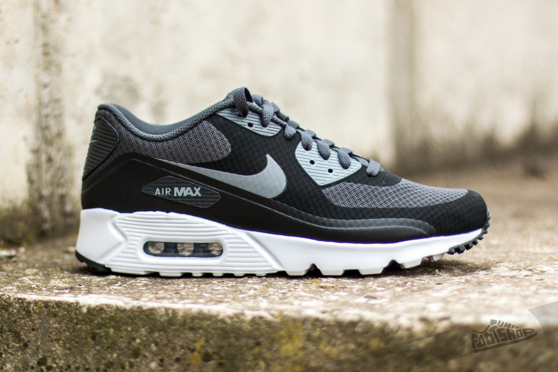 Men s shoes Nike Air Max 90 Ultra Essential Black Cool Grey Anthracite White Footshop