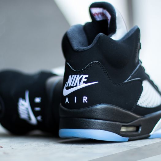 Air Jordan 5 Retro OG Black/ Fire Red-Metallic-Silver-White | Footshop