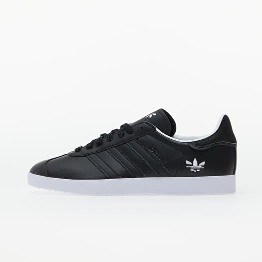 Adidas all black leather gazelle hotsell