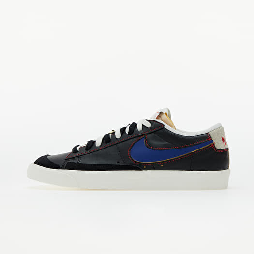 Men s shoes Nike Blazer Low 77 Premium Black Deep Royal Blue