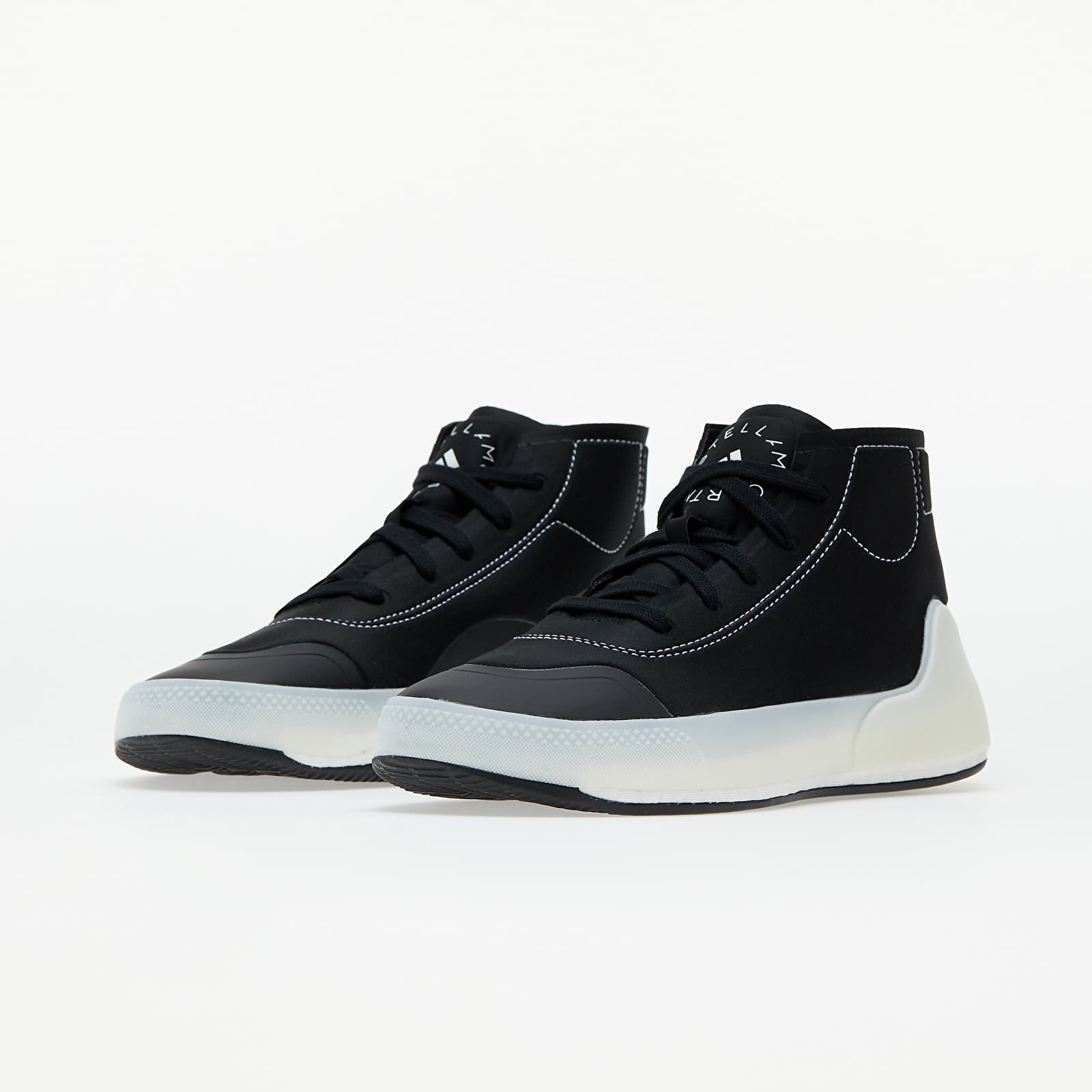 Moteriška avalynė adidas x Stella McCartney Treino Mid Core Black/ Cloud White/ Off White