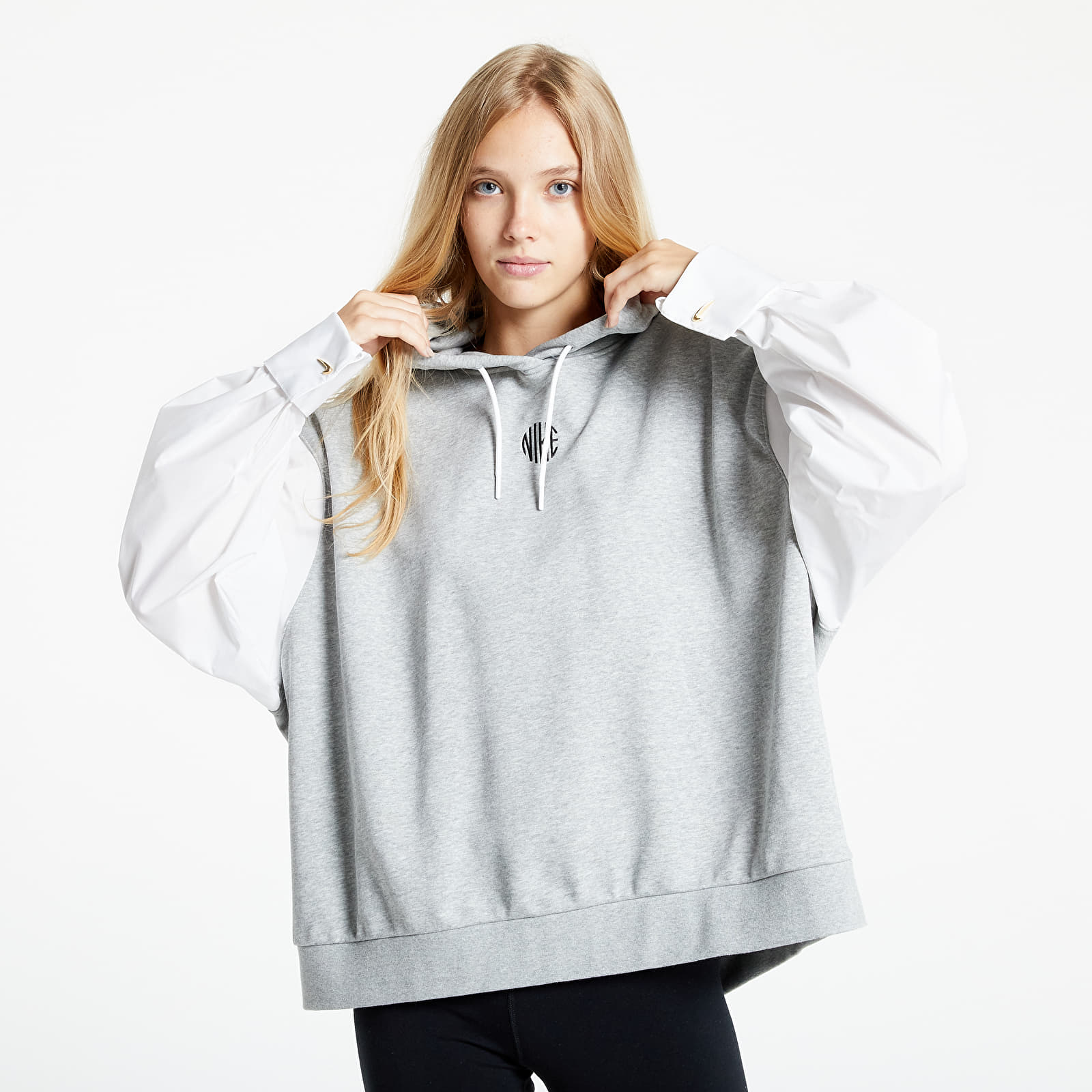 Hoodies and sweatshirts  Nike Sportswear Women's Hoodie (Plus Size) Dk Grey Heather/ White/ Black