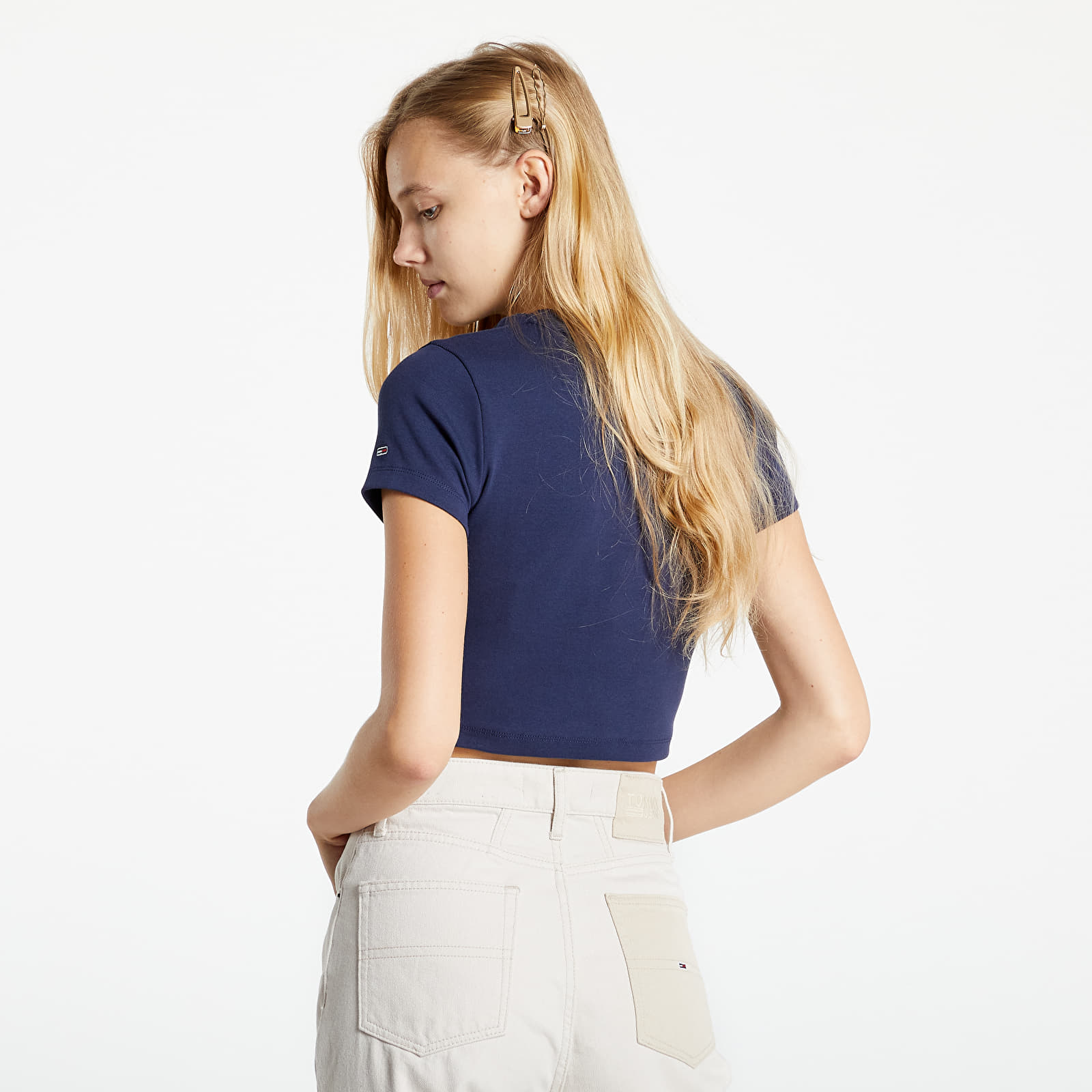 T-shirts Tommy Jeans Baby Crop Tiny Tommy 2 Tee Twilight Navy