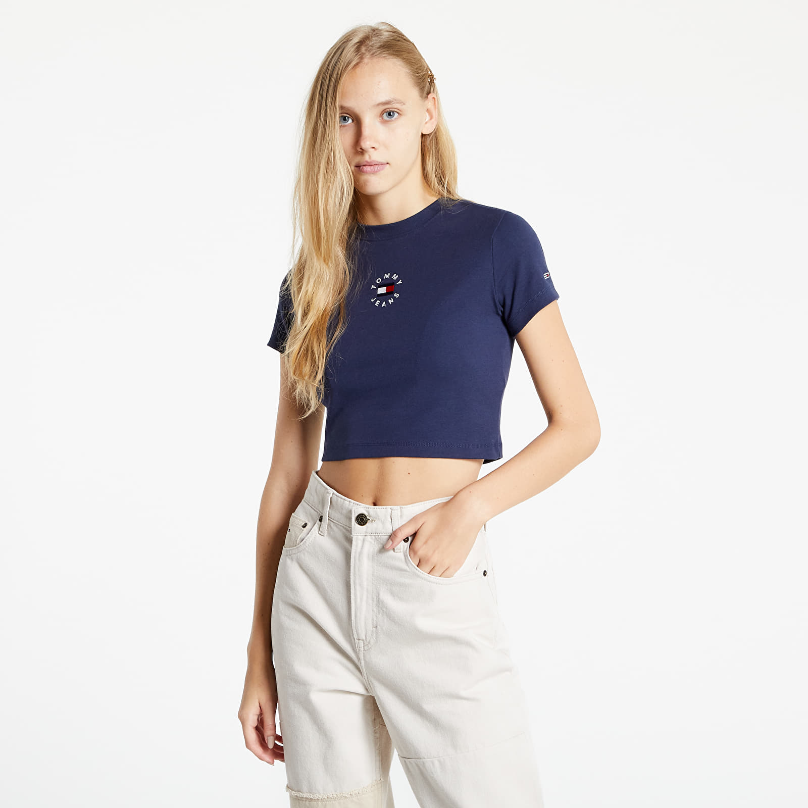 T-shirts Tommy Jeans Baby Crop Tiny Tommy 2 Tee Twilight Navy