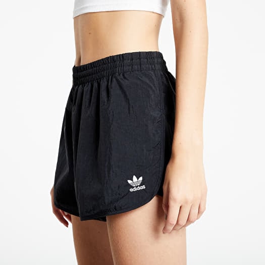 Adidas 3 stripe shorts black deals