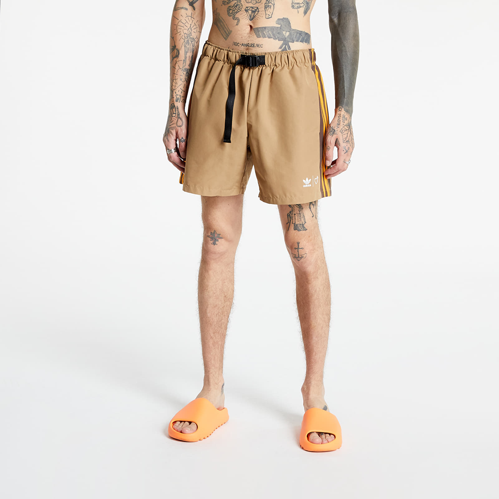 Shorts adidas Windshorts Human Made Cardboard/ Tangerine | Footshop