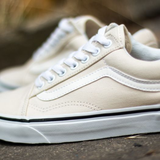 Vans old skool mens white on sale