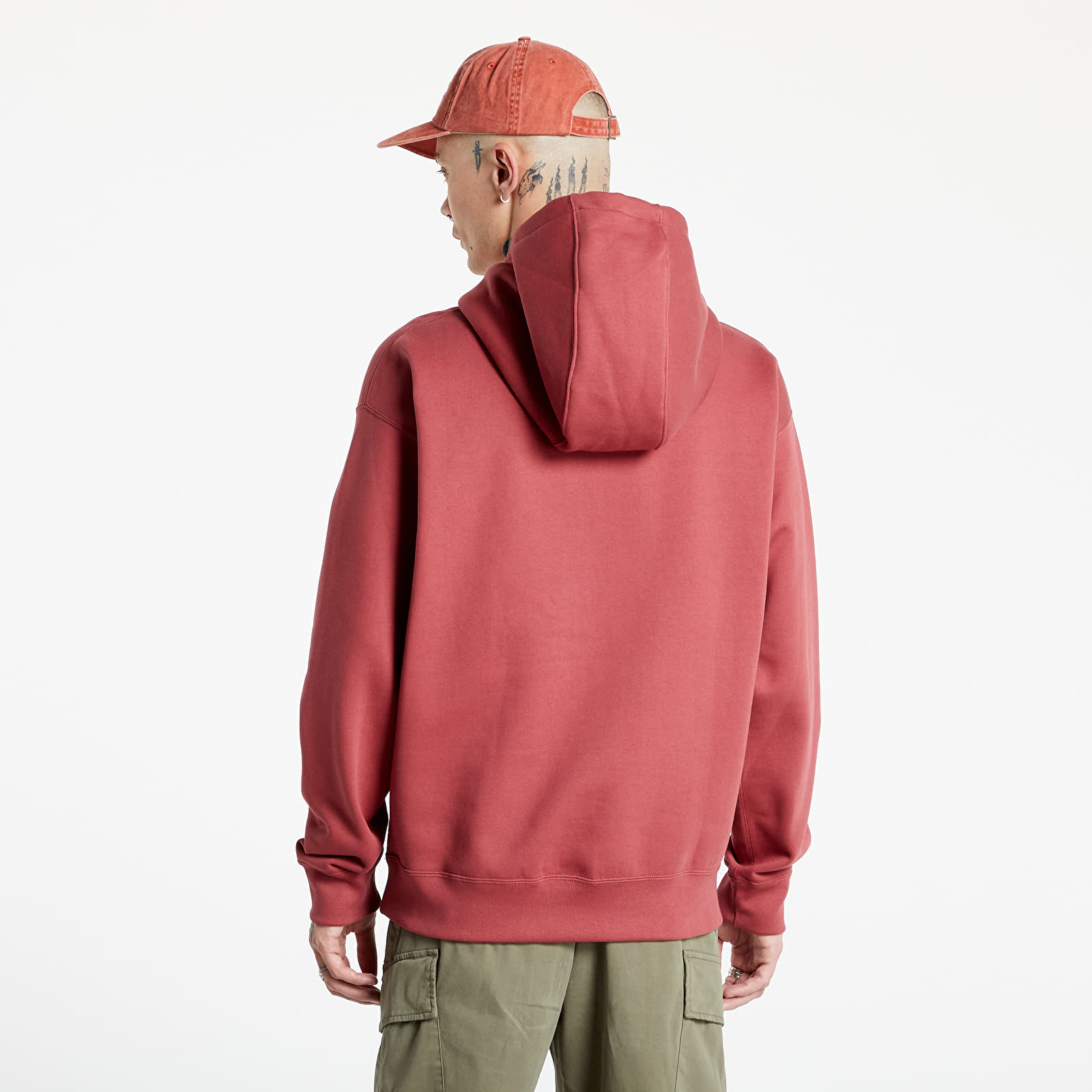 Hoodies and sweatshirts NikeLab Men s NRG Solo Swoosh Fleece Hoodie Cedar White Footshop