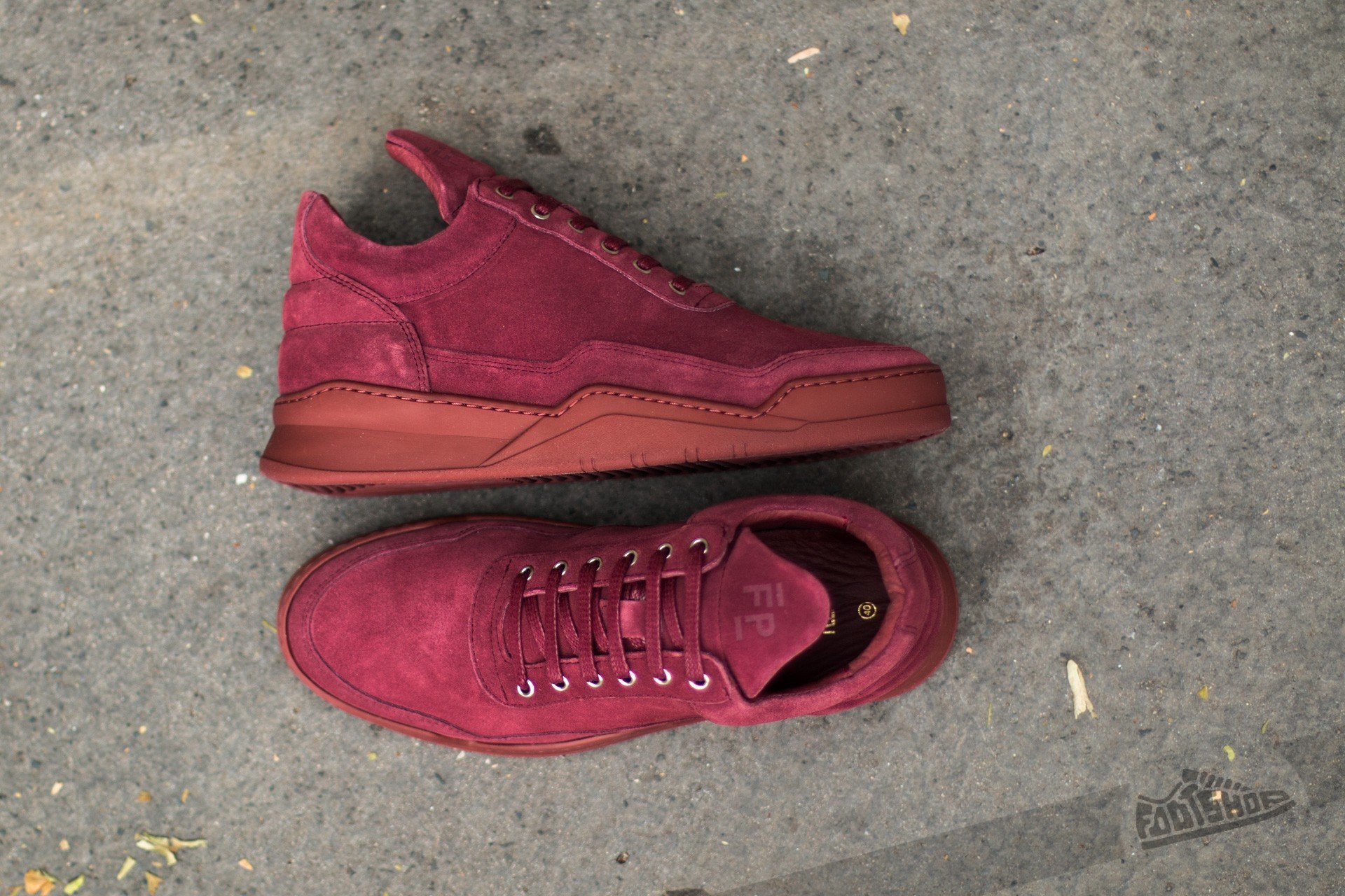 Мъжки кецове и обувки Filling Pieces Low Top Ghost Bordeaux