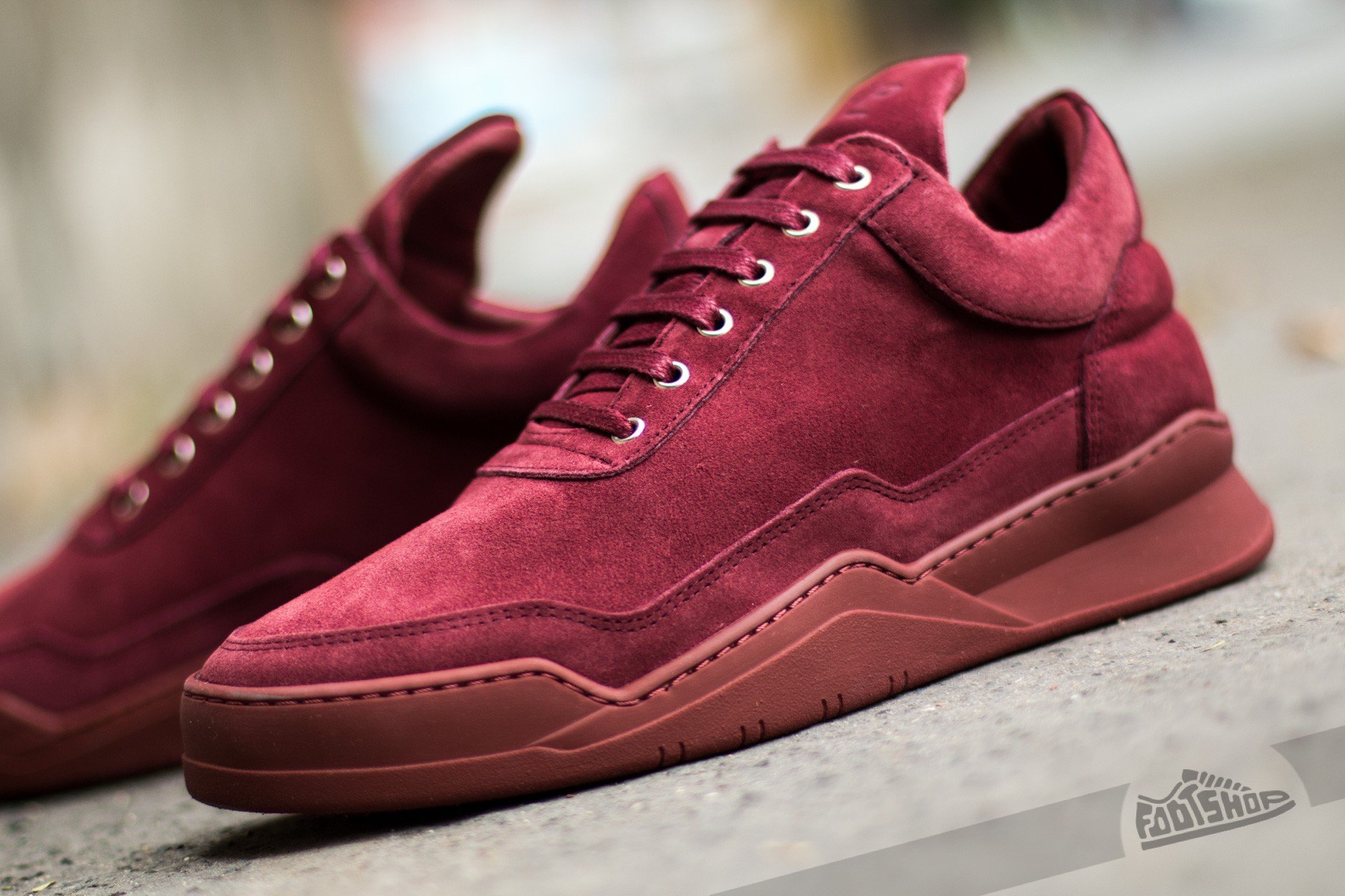 Мъжки кецове и обувки Filling Pieces Low Top Ghost Bordeaux
