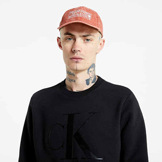 Mikiny Calvin Klein Jeans Leather Monogram Crew Neck Black Footshop