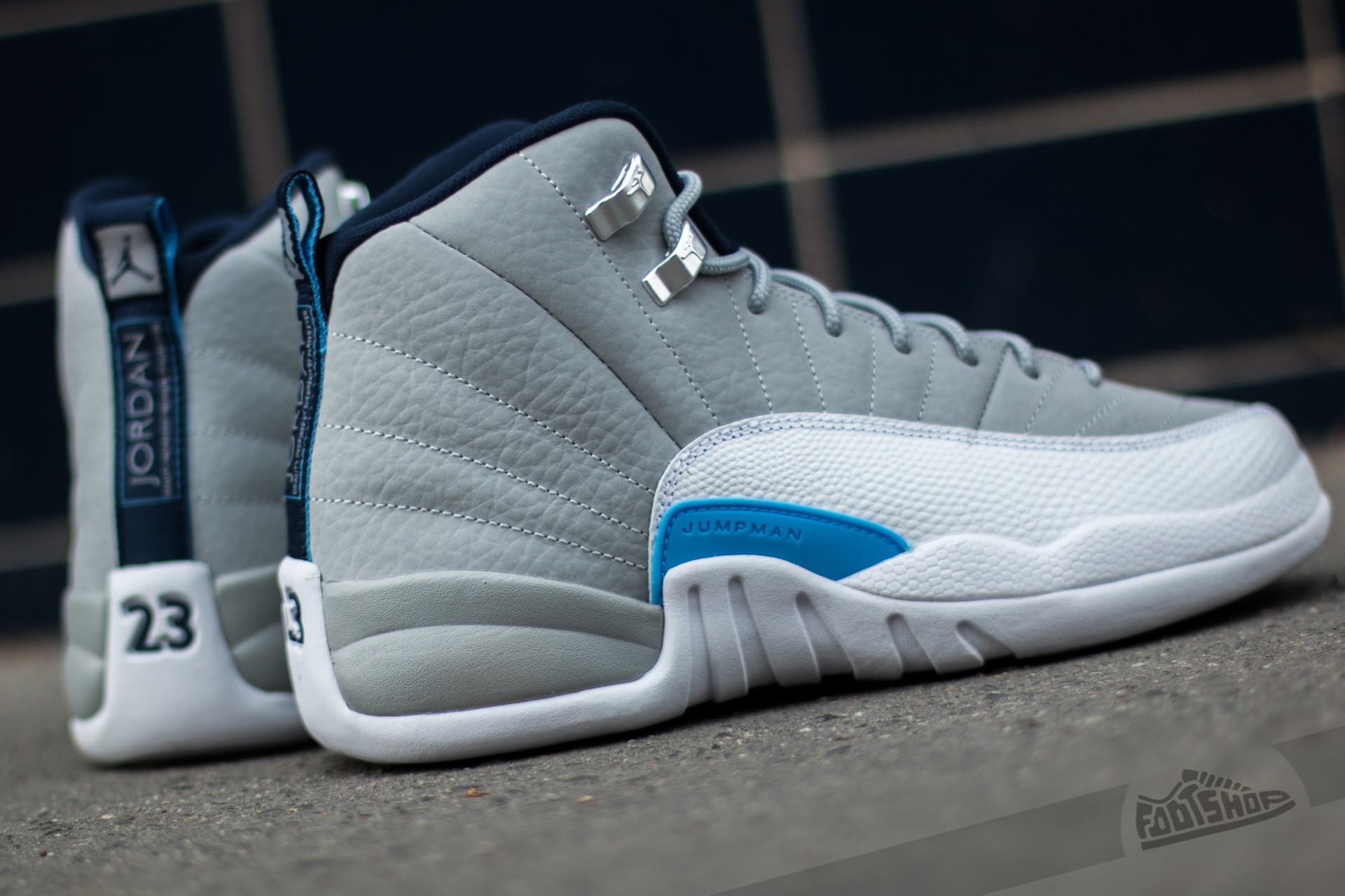 Jordan 12 grey and blue store