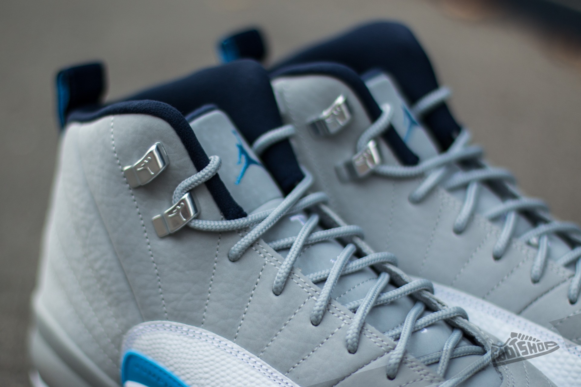 Women s shoes Air Jordan 12 Retro BG Wolf Grey University Blue