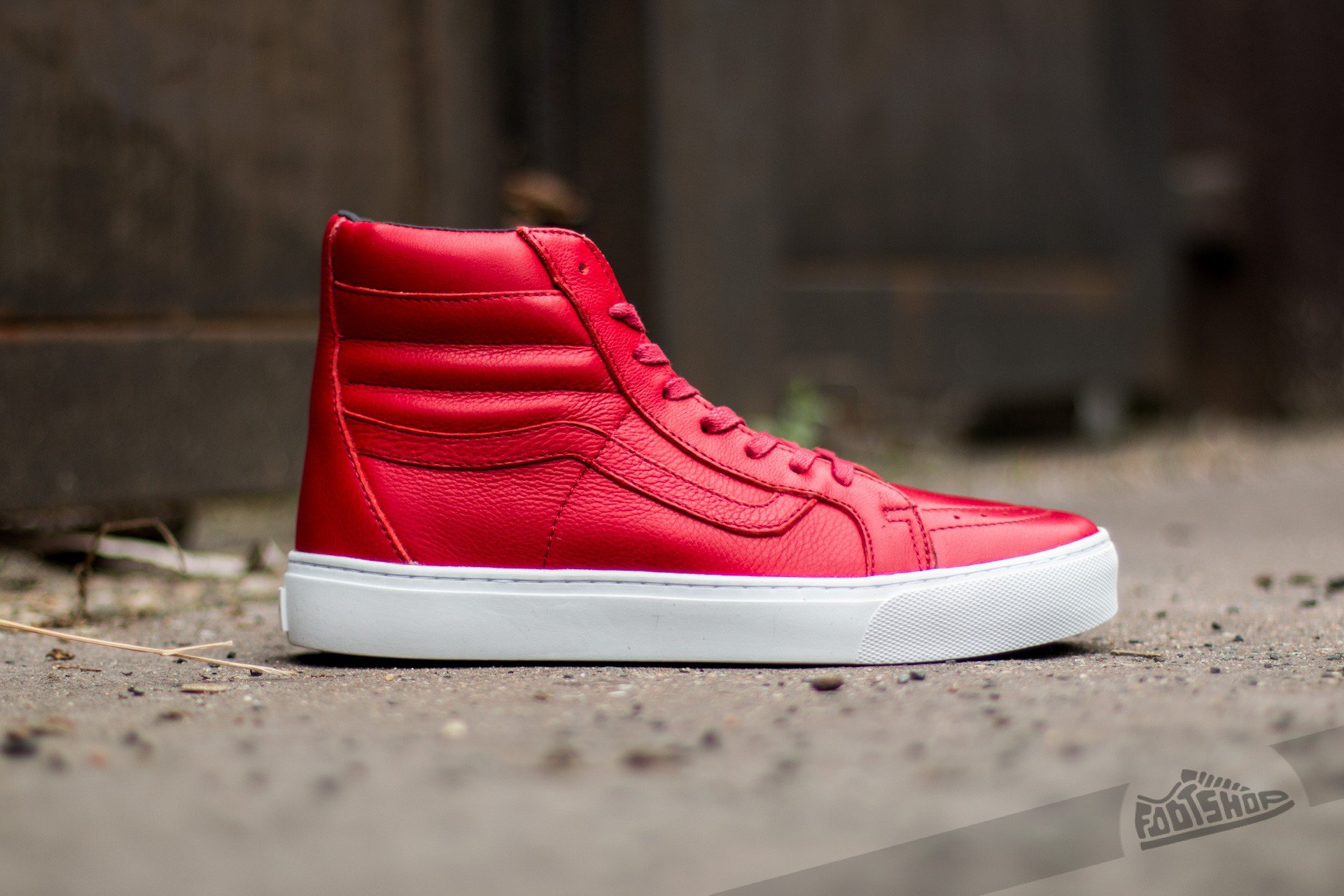 High top vans all red sales