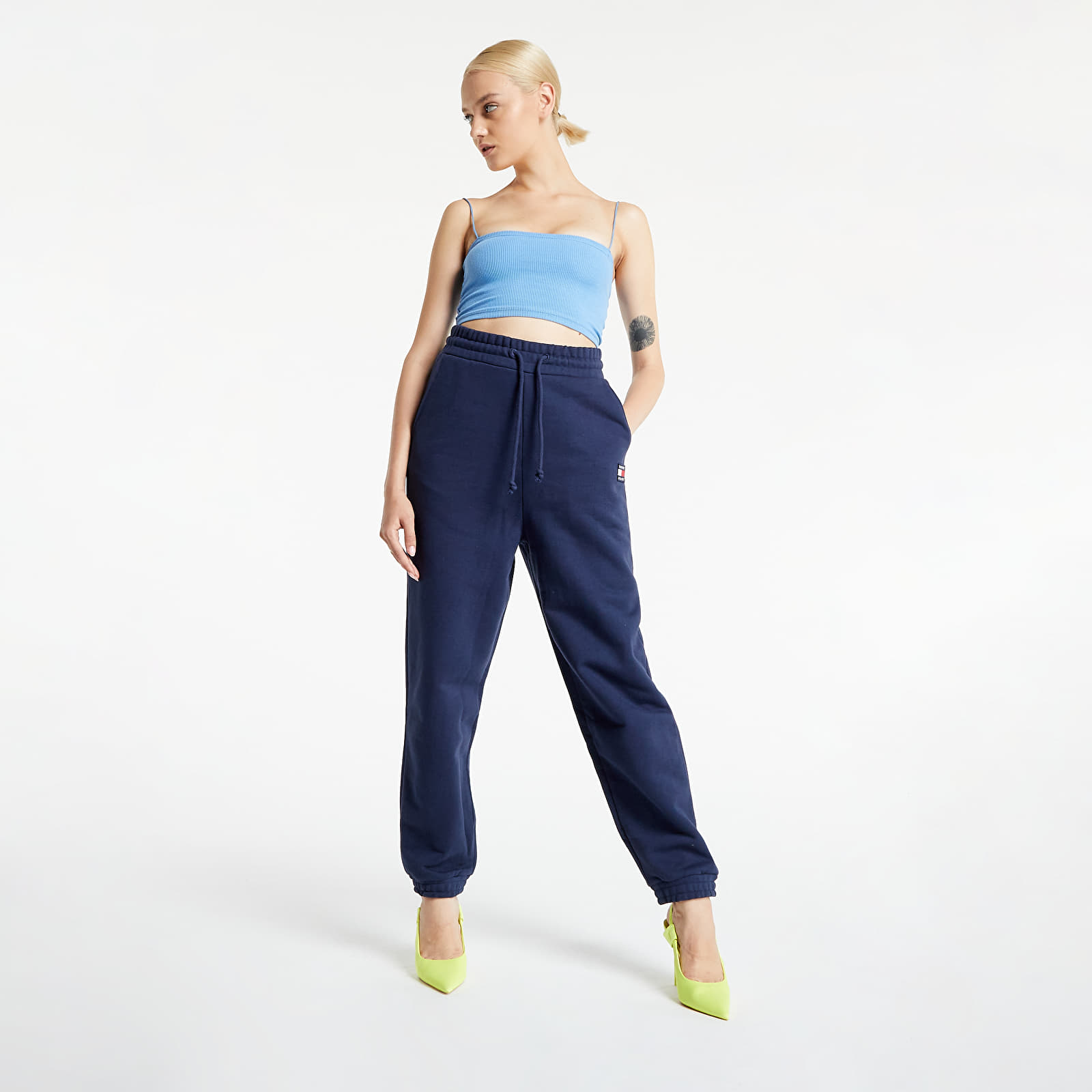 Nohavice Tommy Jeans Relaxed Hrs Badge Sweatpants  Twilight Navy