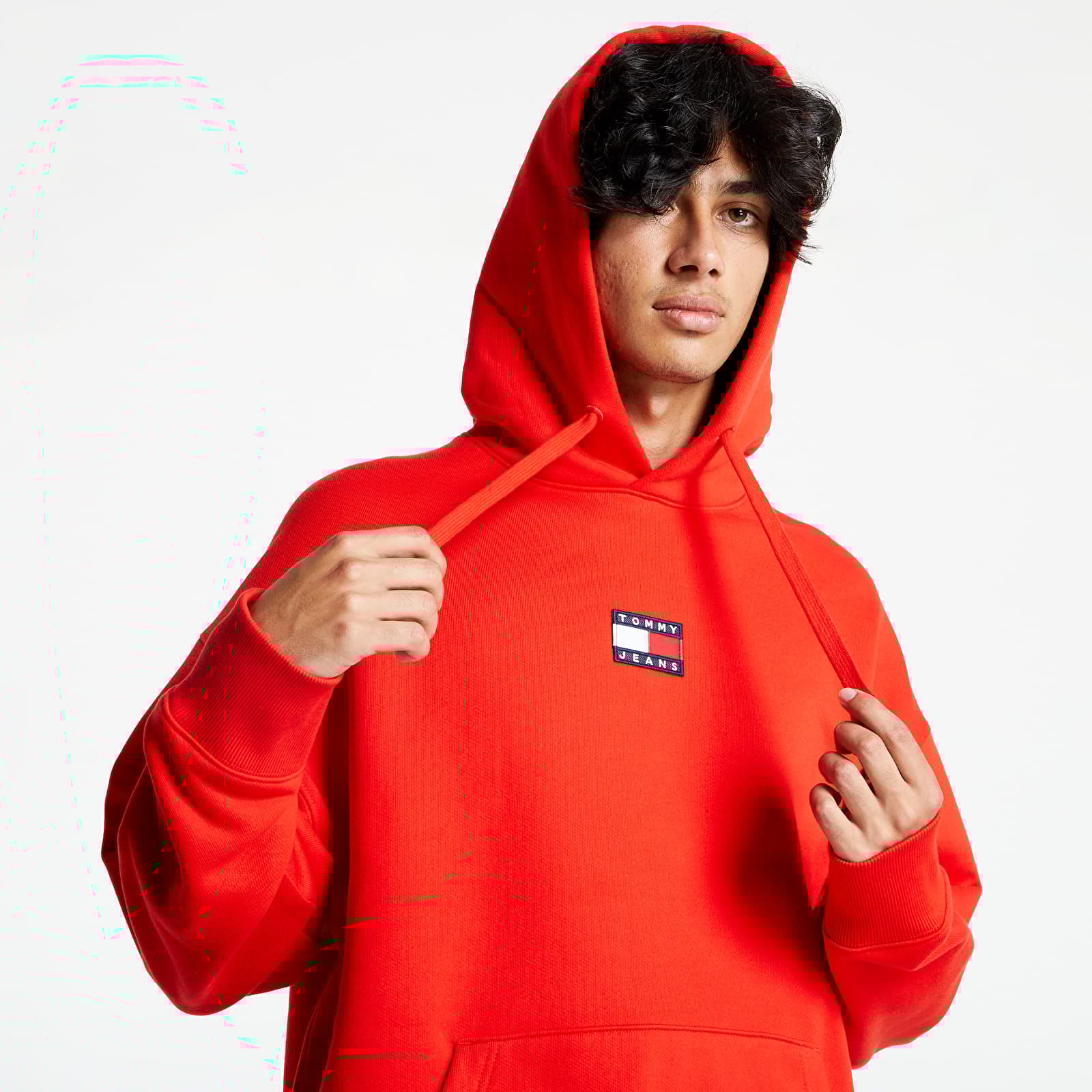 Tommy jeans hoodie red cheap