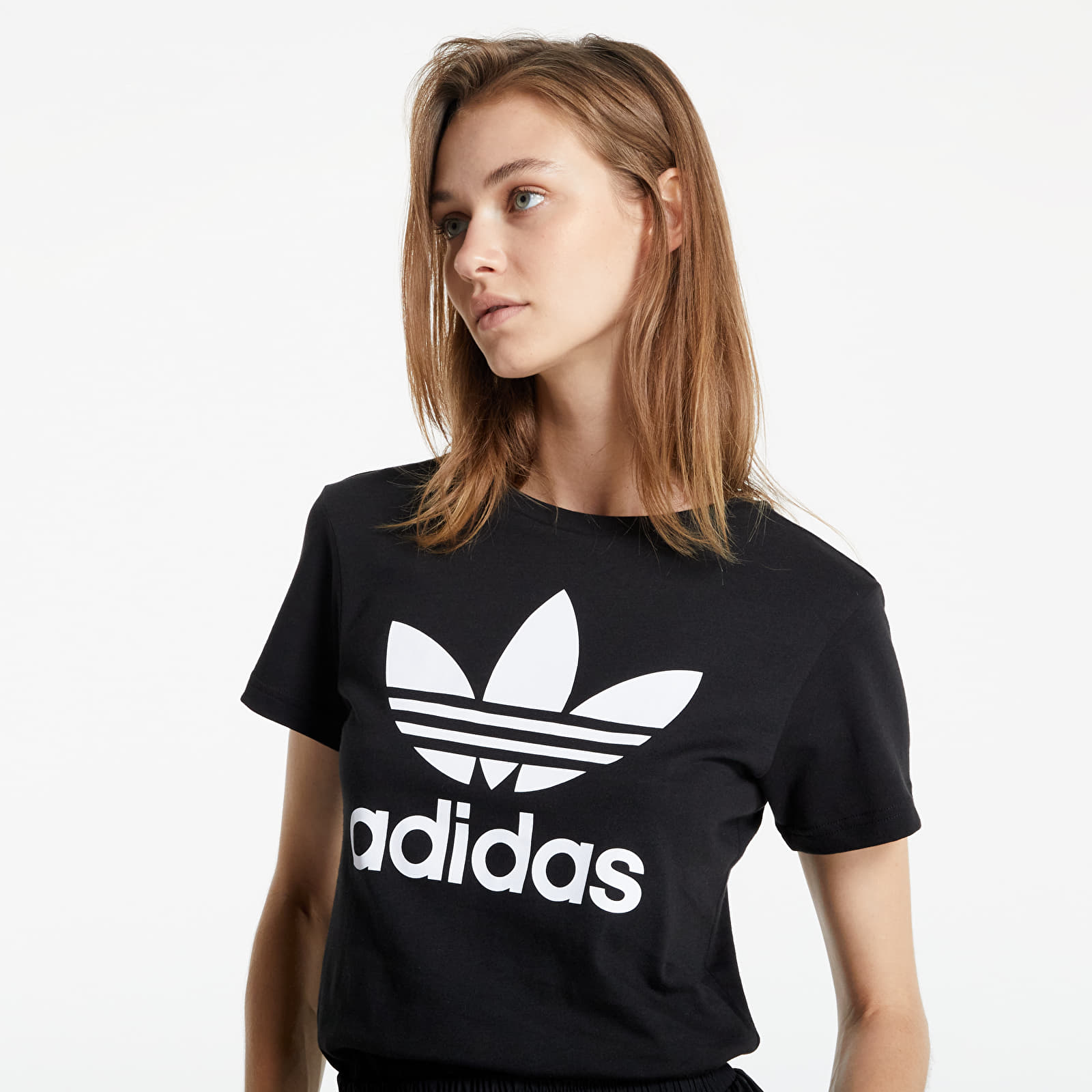 T-shirts adidas Trefoil Tee Black/ White (DV2905) | Footshop