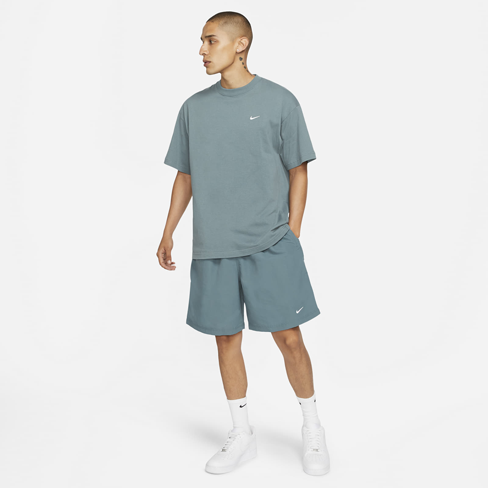 Shorts NikeLab U NRG Solo Swoosh Short Hasta White Footshop