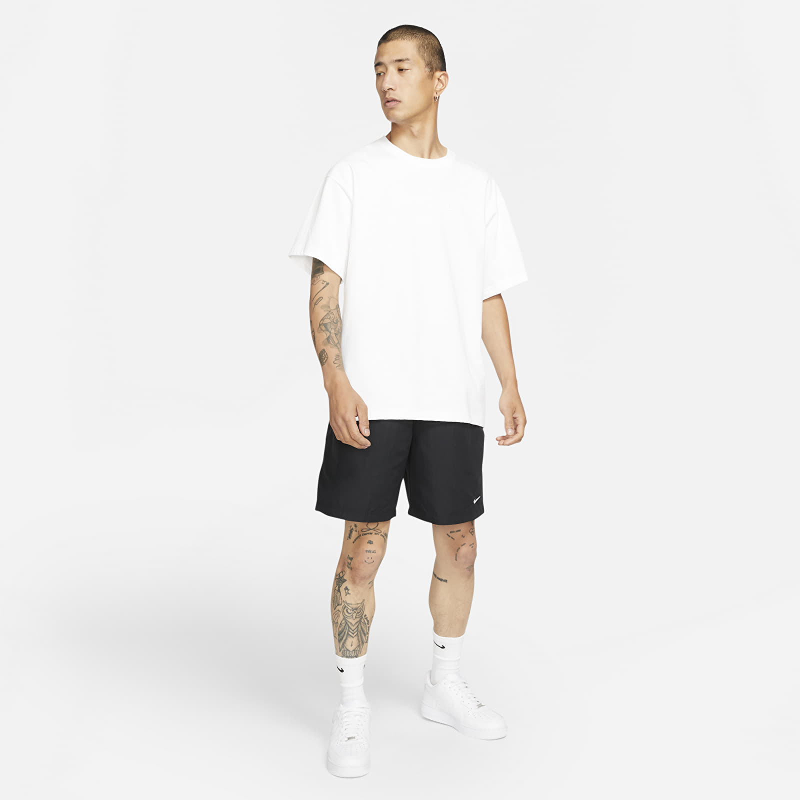 Kurzhosen NikeLab U NRG Solo Swoosh Short Black/ White