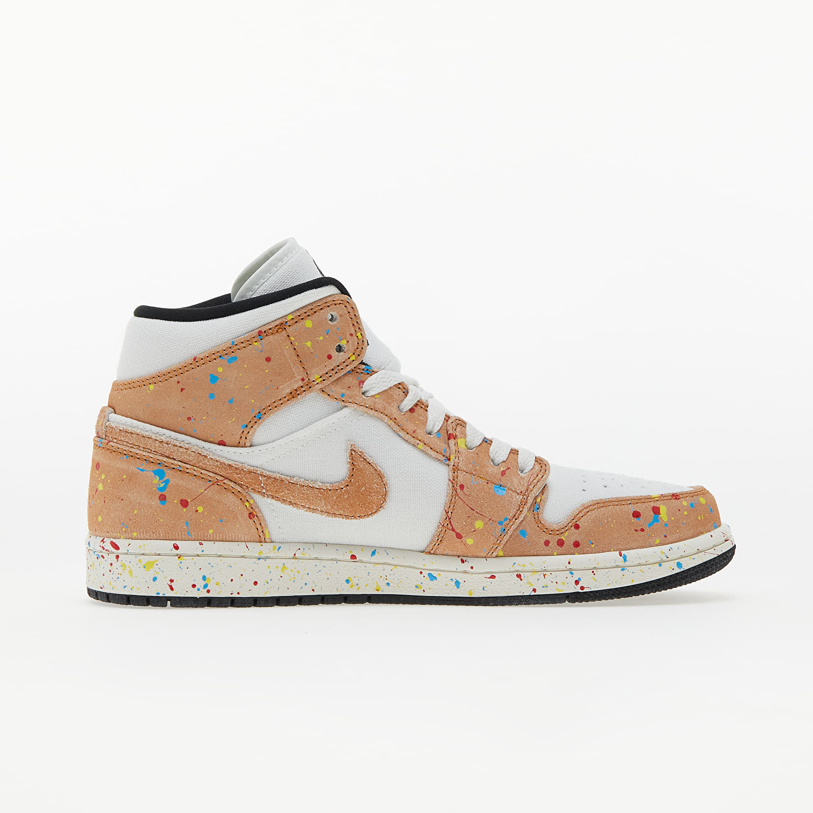 Scarpe uomo Air Jordan 1 Mid SE Sail/ Black-Cider-Chile Red