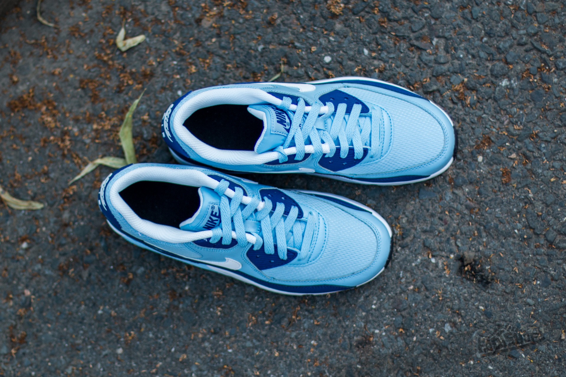 Women's shoes Nike Air Max 90 Mesh (GS) Bluecap/ White-Deep Royal Blue-Black