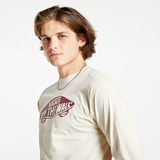 T shirts Vans Outwear Long Sleeve T Shirt Oatmeal Pomegranate