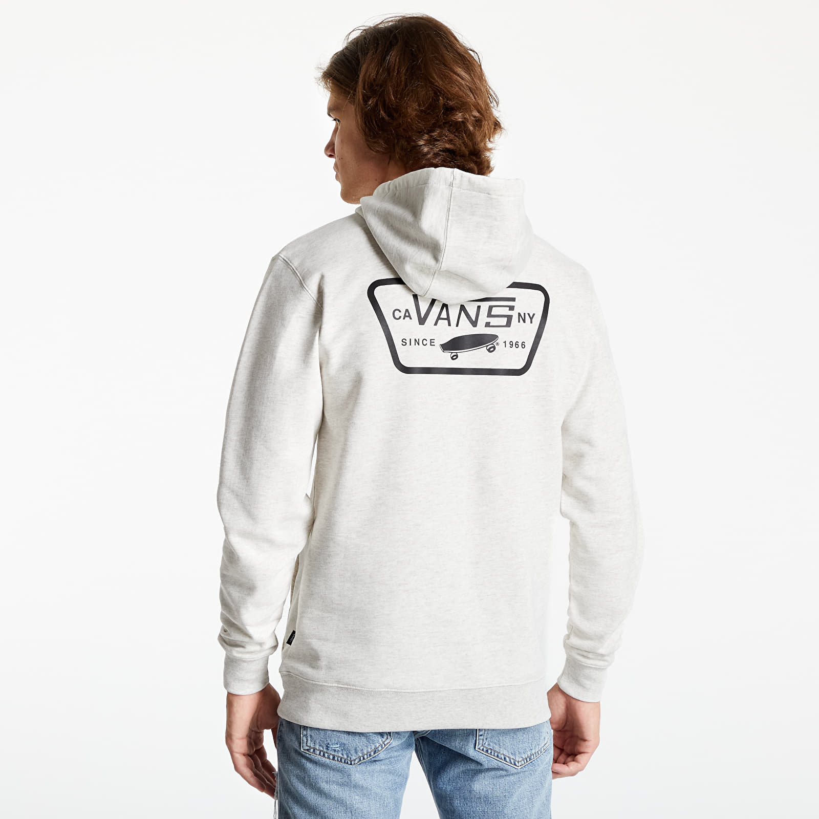 Hanorac Vans Full Patched Pullover Fleece Hoodie Oatmeal Heather